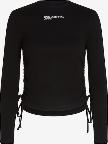 KARL LAGERFELD JEANSMajica - crna boja: prednji dio