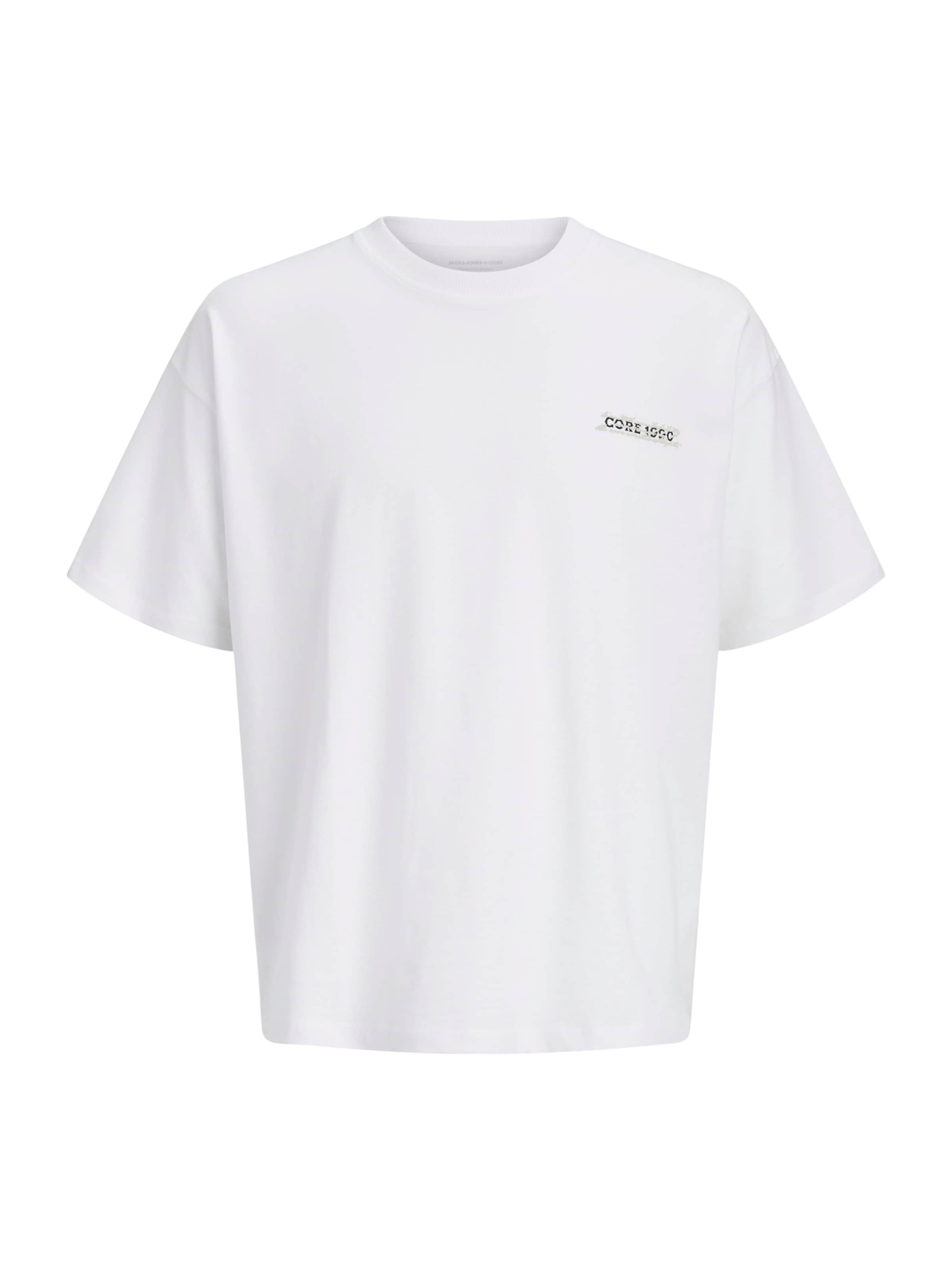 T-Shirt 'JCOEterna' JACK & JONES en blanc : devant