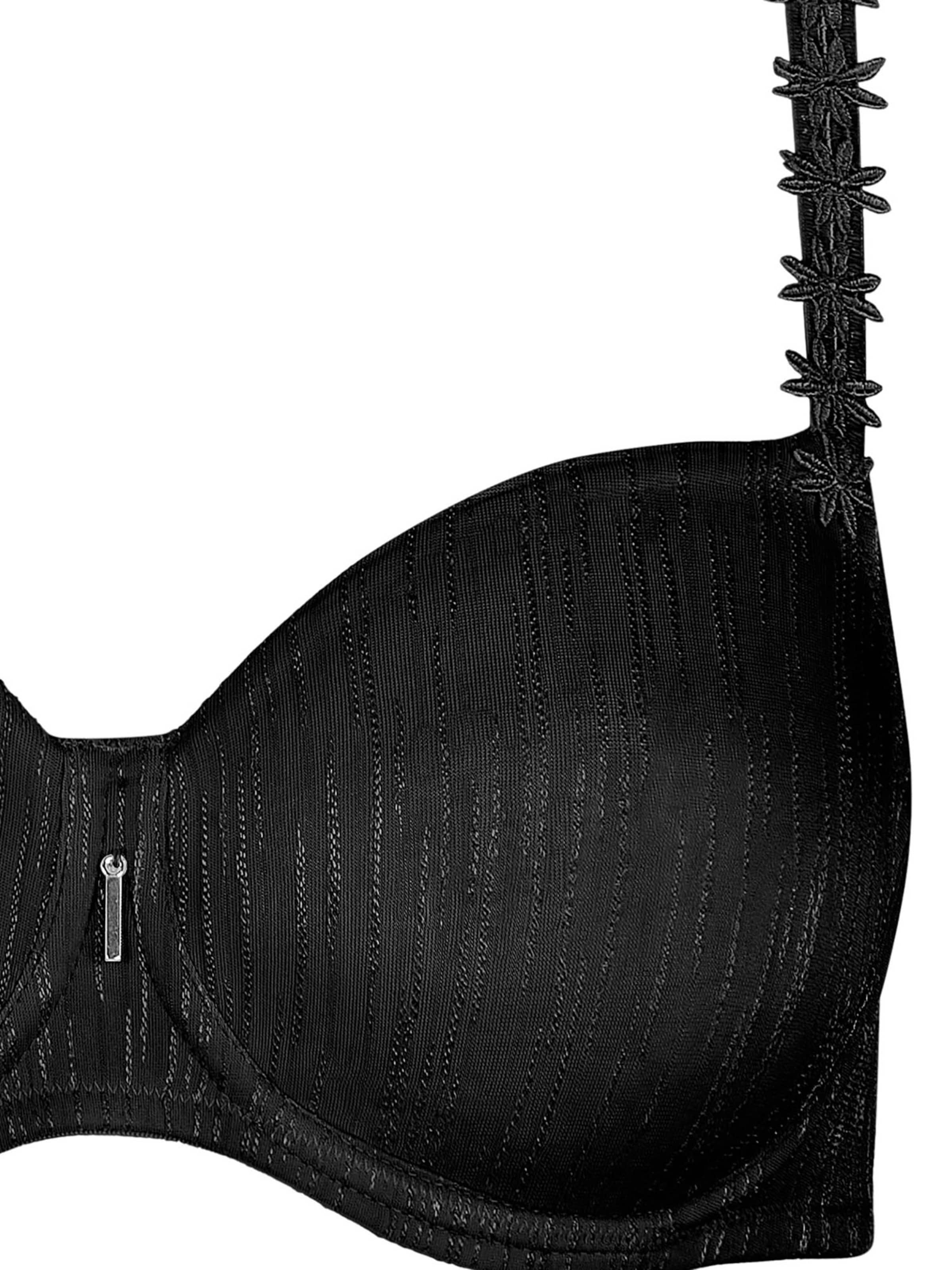 Lisca T-shirt Bra 'Gracia' in Black