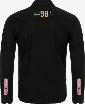 Redbridge Regular fit Button Up Shirt 'Pomona' in Black