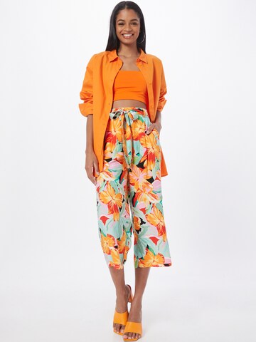 ONLY Wide leg Veckad byxa 'NOVA' i orange