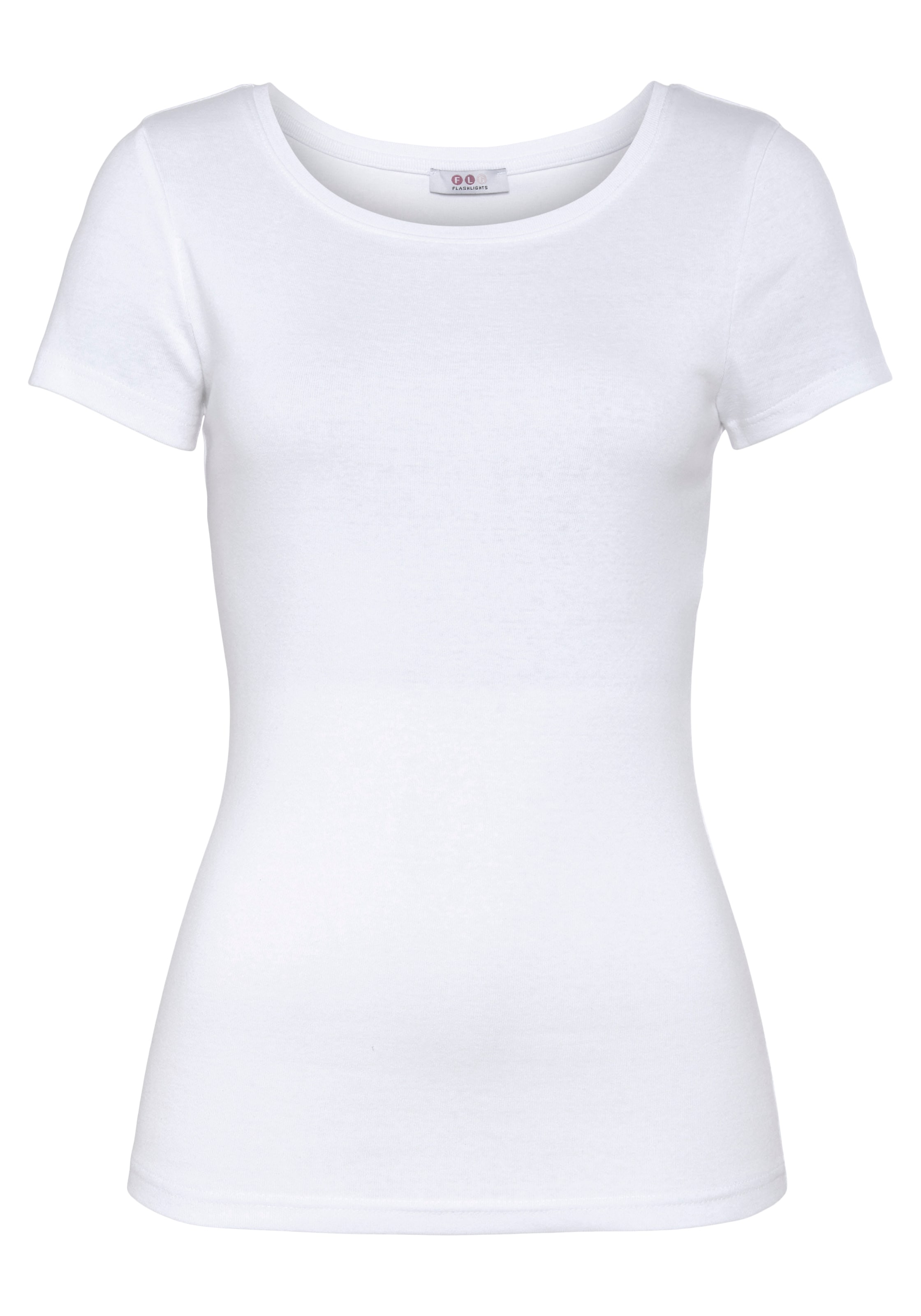 FLASHLIGHTS Shirt in Weiß: Vorderseite