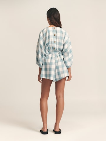 St MRLO - Jumpsuit 'Maya' en gris: atrás
