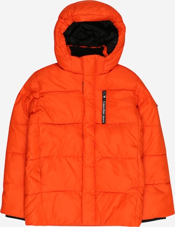 Calvin Klein JeansPrijelazna jakna - narančasta boja: prednji dio