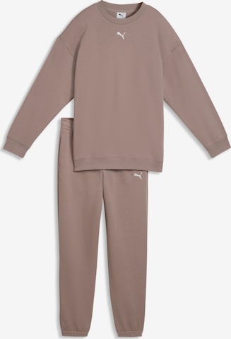 PUMA Sweatsuit in Beige: front