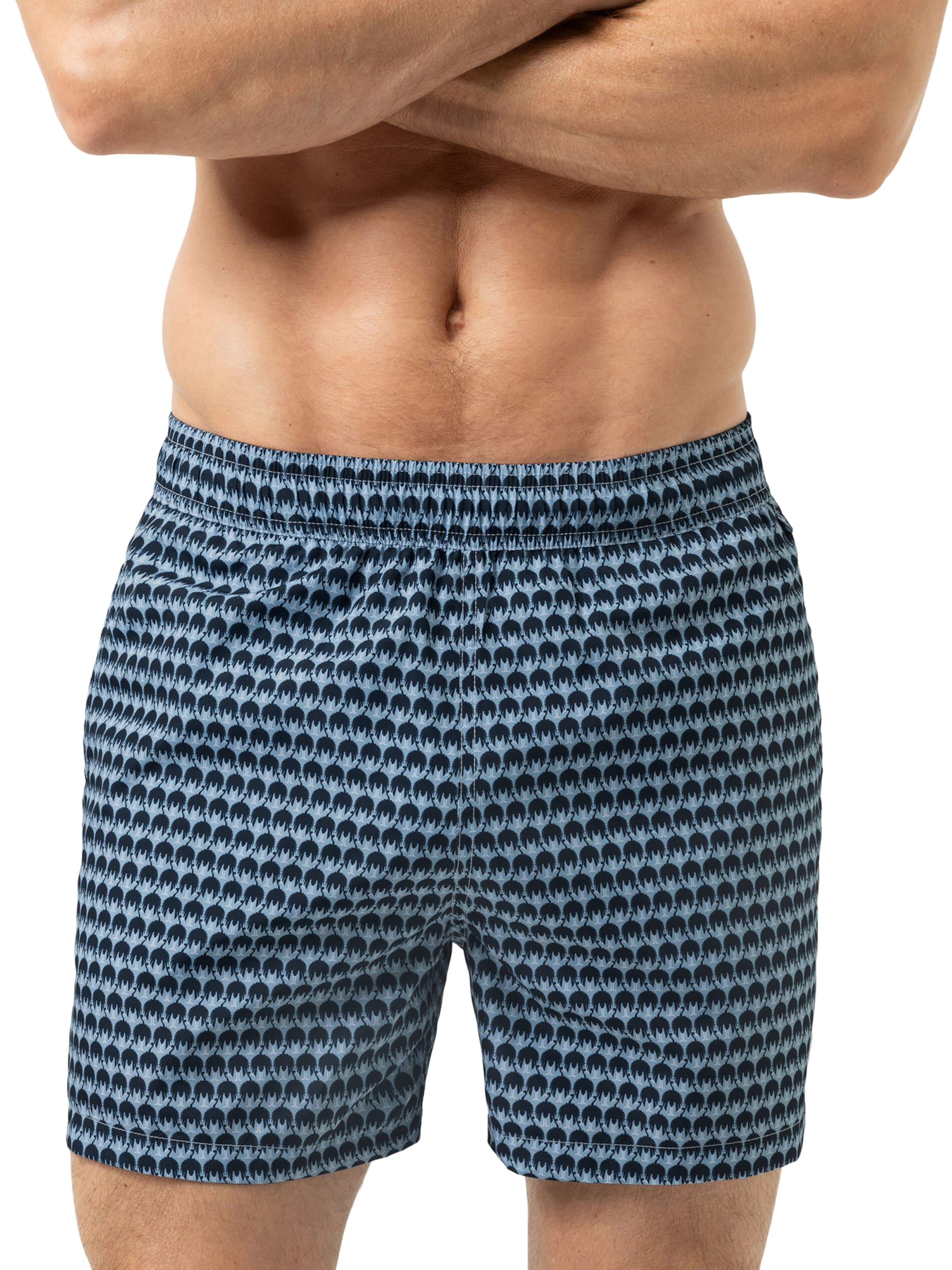 Shorts de bain 'Crane Swarm' Mey en bleu : devant