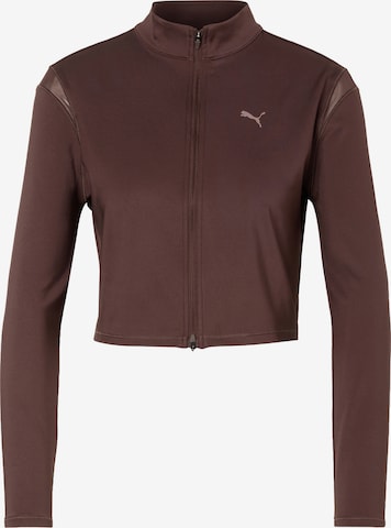 PUMAJakna za vježbanje 'SHINE' - smeđa boja: prednji dio