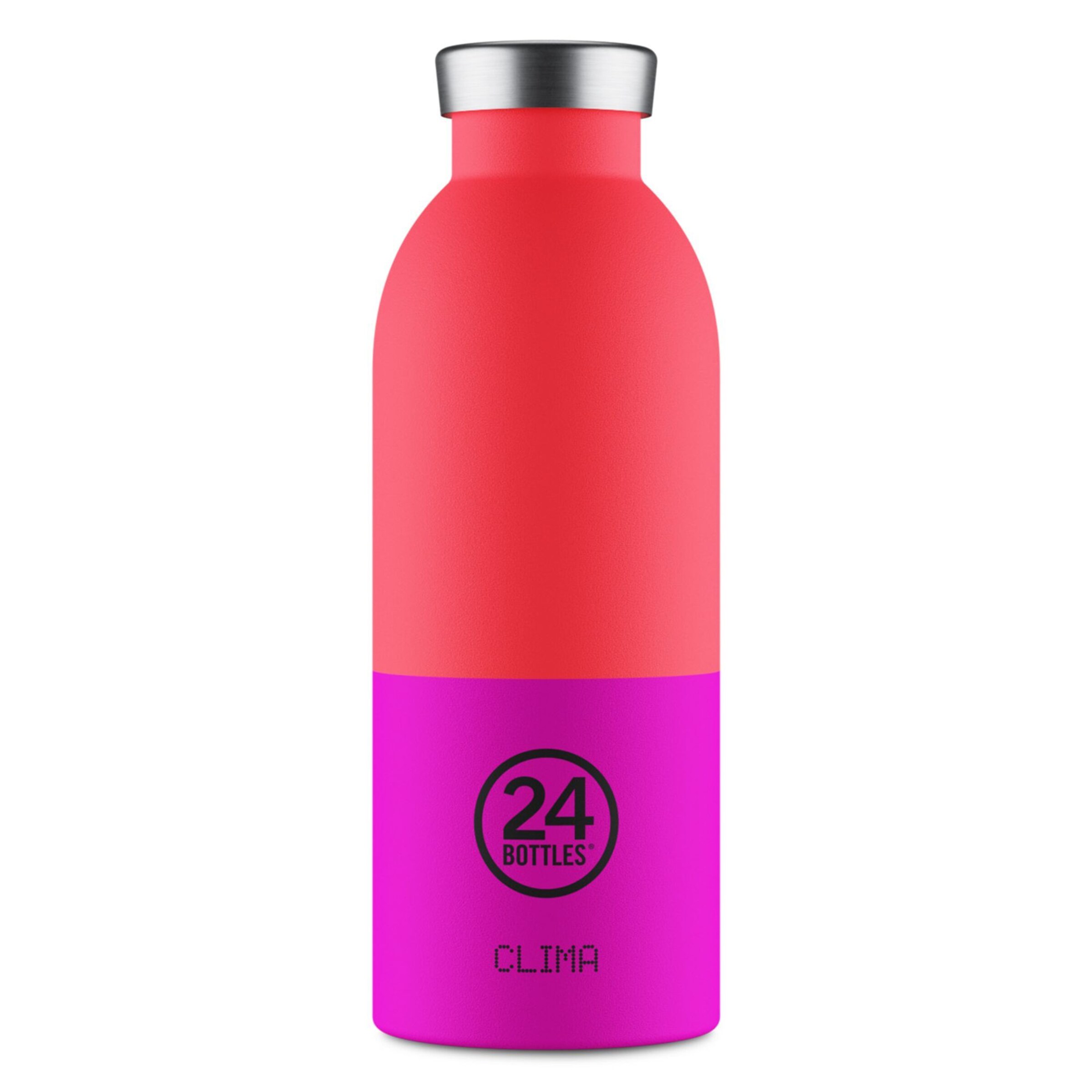 24Bottles Drinkfles 'Clima' in Roze: voorkant