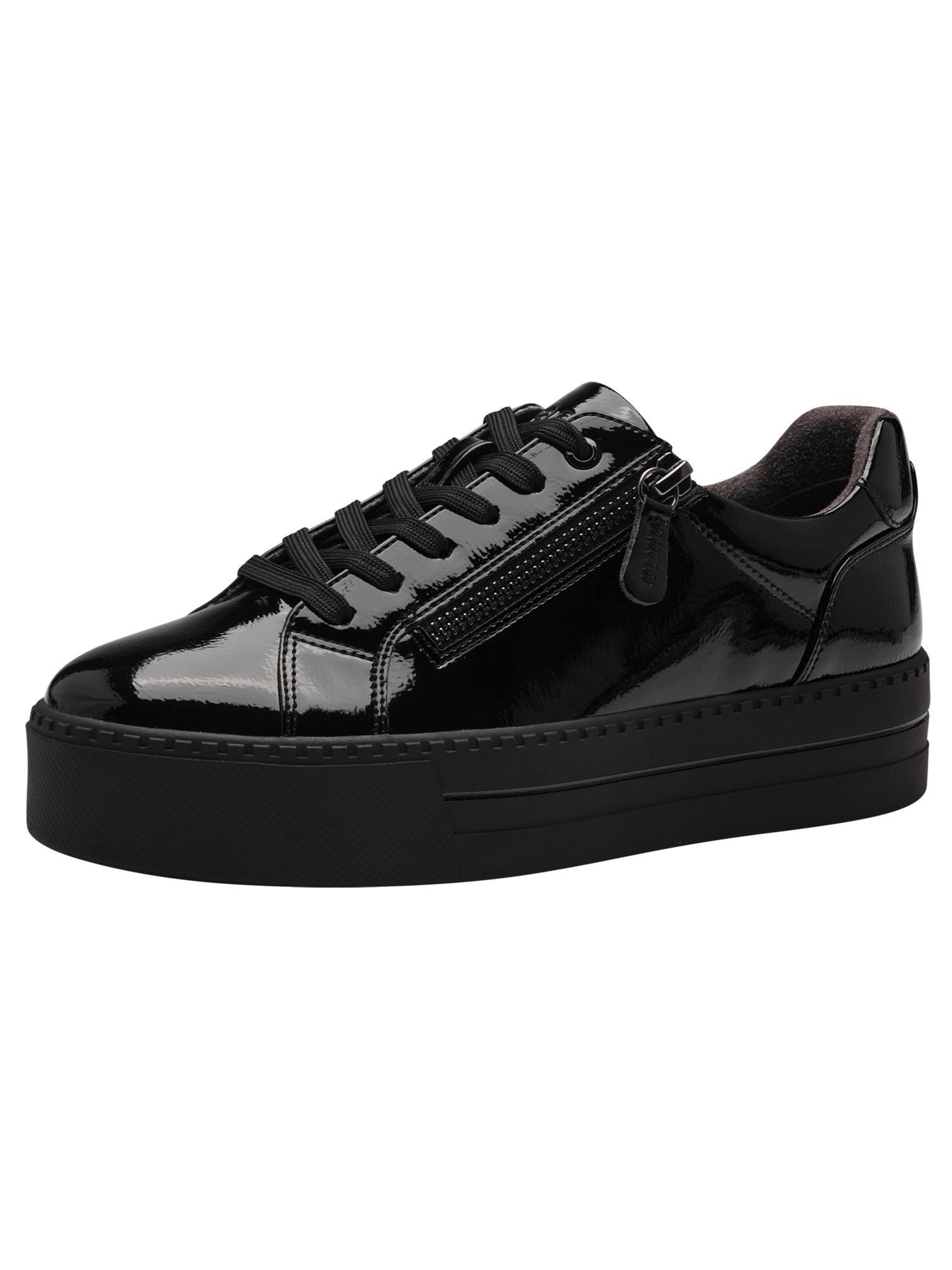 Baskets basses JANA en noir : devant