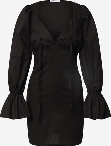 Femme Luxe Košilové šaty 'FAYE' – černá: přední strana