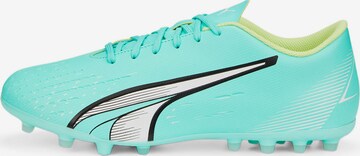 Chaussure de foot PUMA en bleu : devant