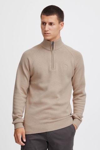 INDICODE JEANS Sweater 'Torino' in Beige: front