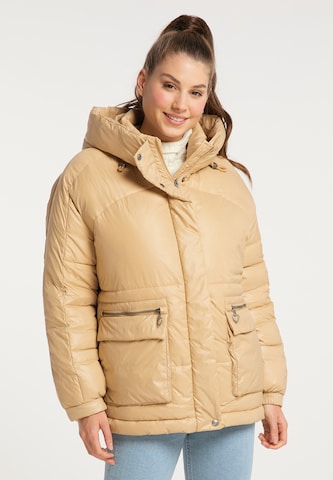 MYMO Winter Jacket in Brown: front