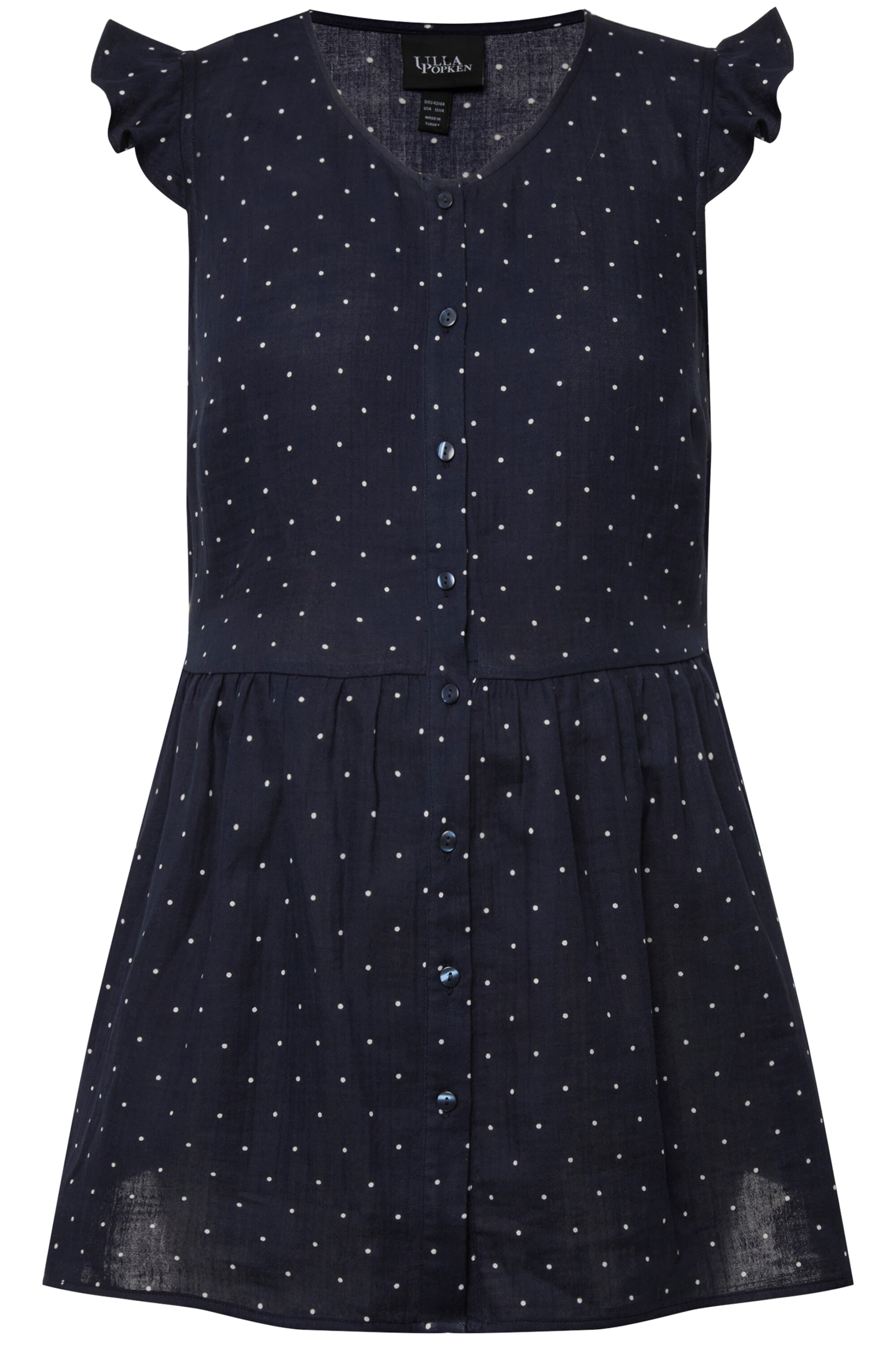 Chemisier Ulla Popken en bleu : devant