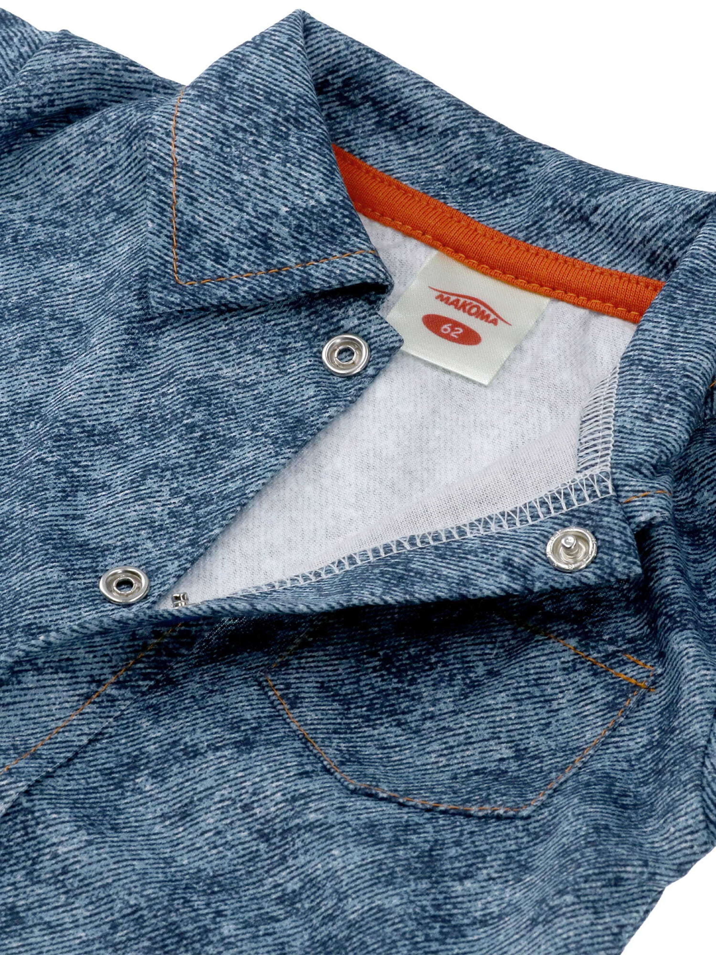 Barboteuse / body Makoma en bleu