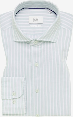 ETERNA Slim fit Button Up Shirt in Green