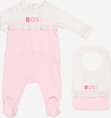 BOSS Kidswear Pyjamas i rosa: framsida