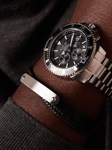 Lucardi Analoog horloge 'Statement' in Zilver: voorkant