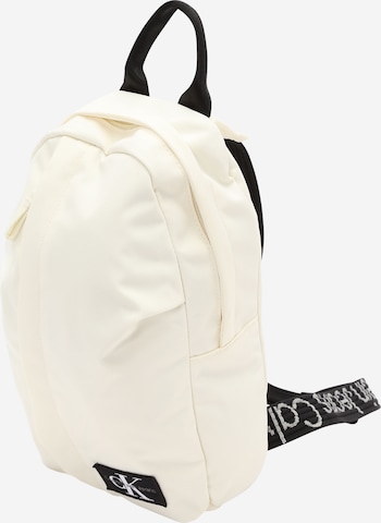 Calvin Klein Jeans Regular Backpack in Wool White ABOUT YOU