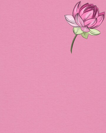 T-shirt 'Blume' Watapparel en rose
