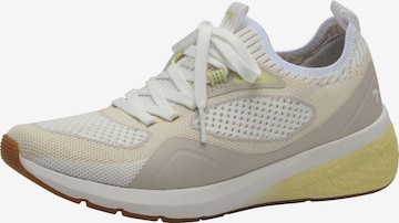 Baskets basses Tamaris en beige : devant