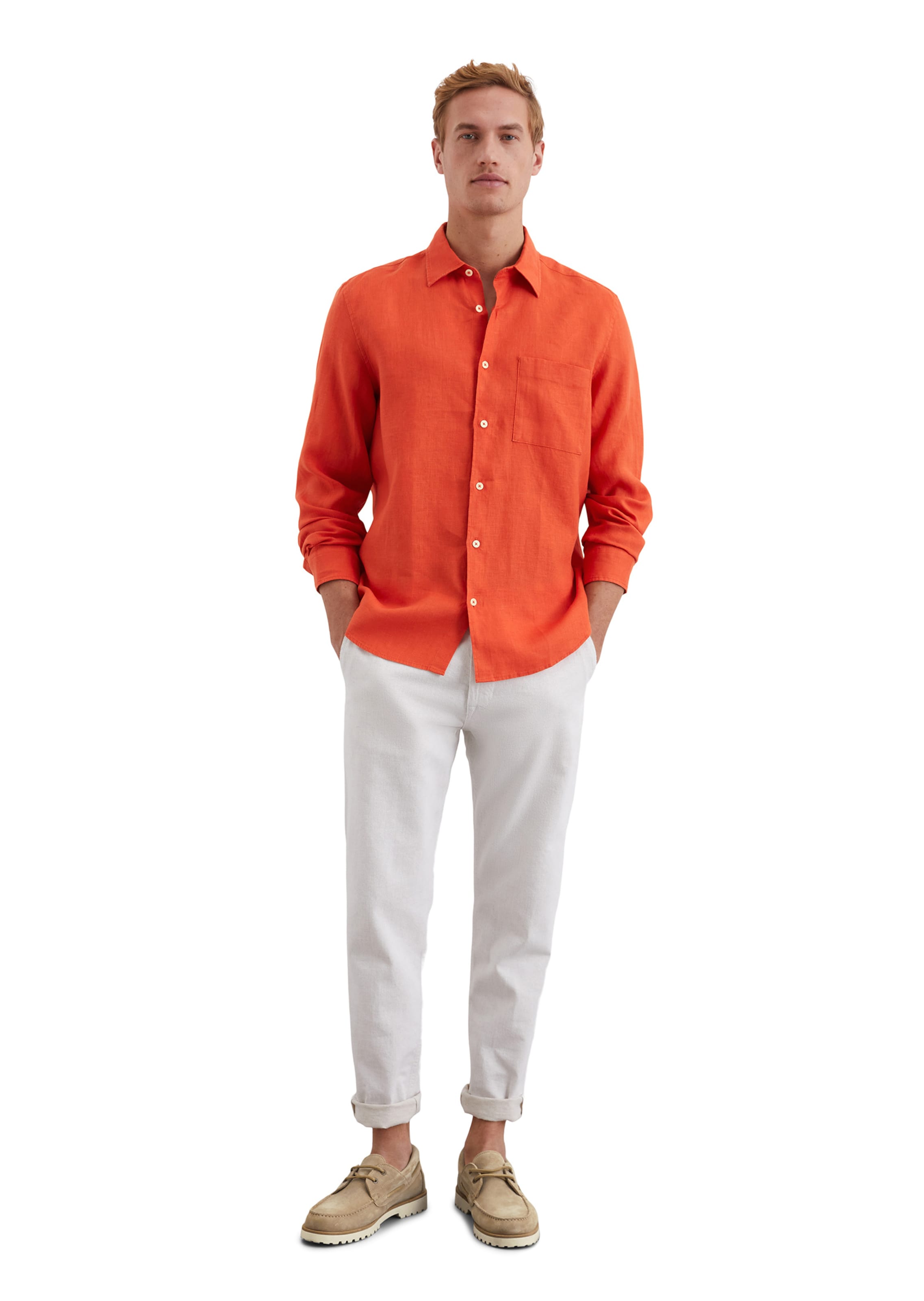 Coupe regular Chemise Marc O'Polo en orange
