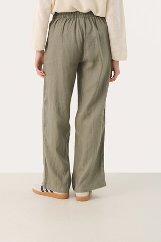 Part Two Wide leg Broek 'Elna' in Groen