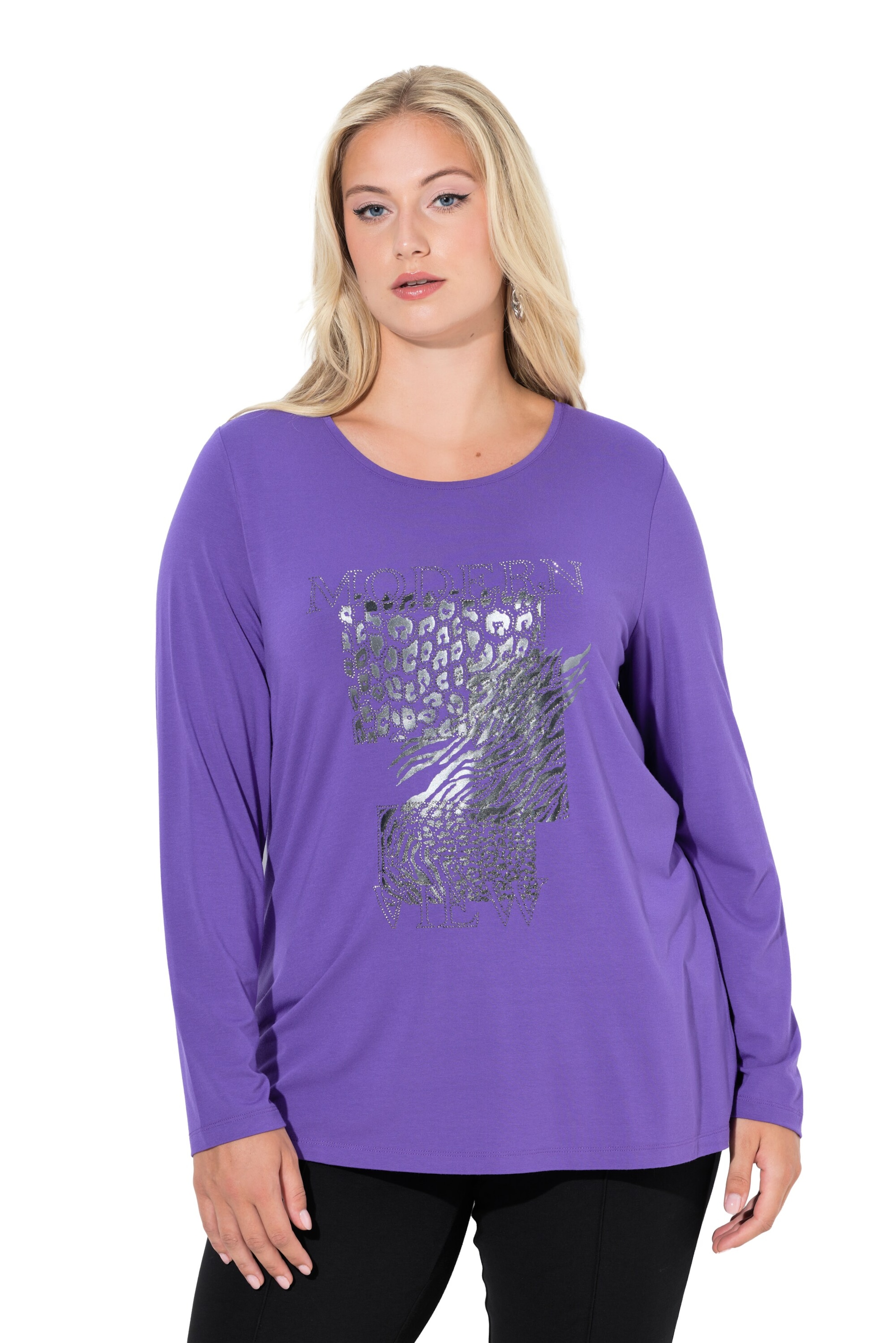 Ulla Popken Shirt in Purple: front