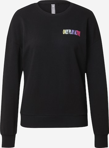 ONLY PLAY Athletic Sweatshirt in Black: front