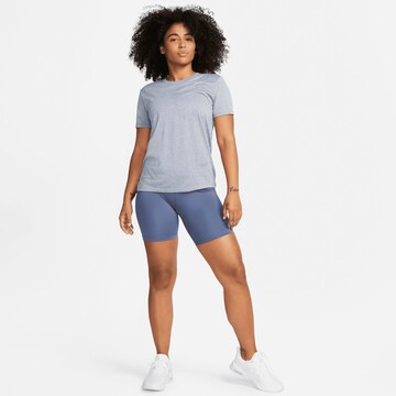 NIKE Skinny Workout Pants 'ONE' in Blue