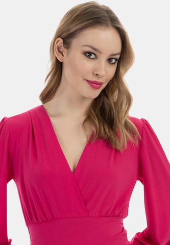 faina Κορμάκι-μπλουζάκι σε ροζ