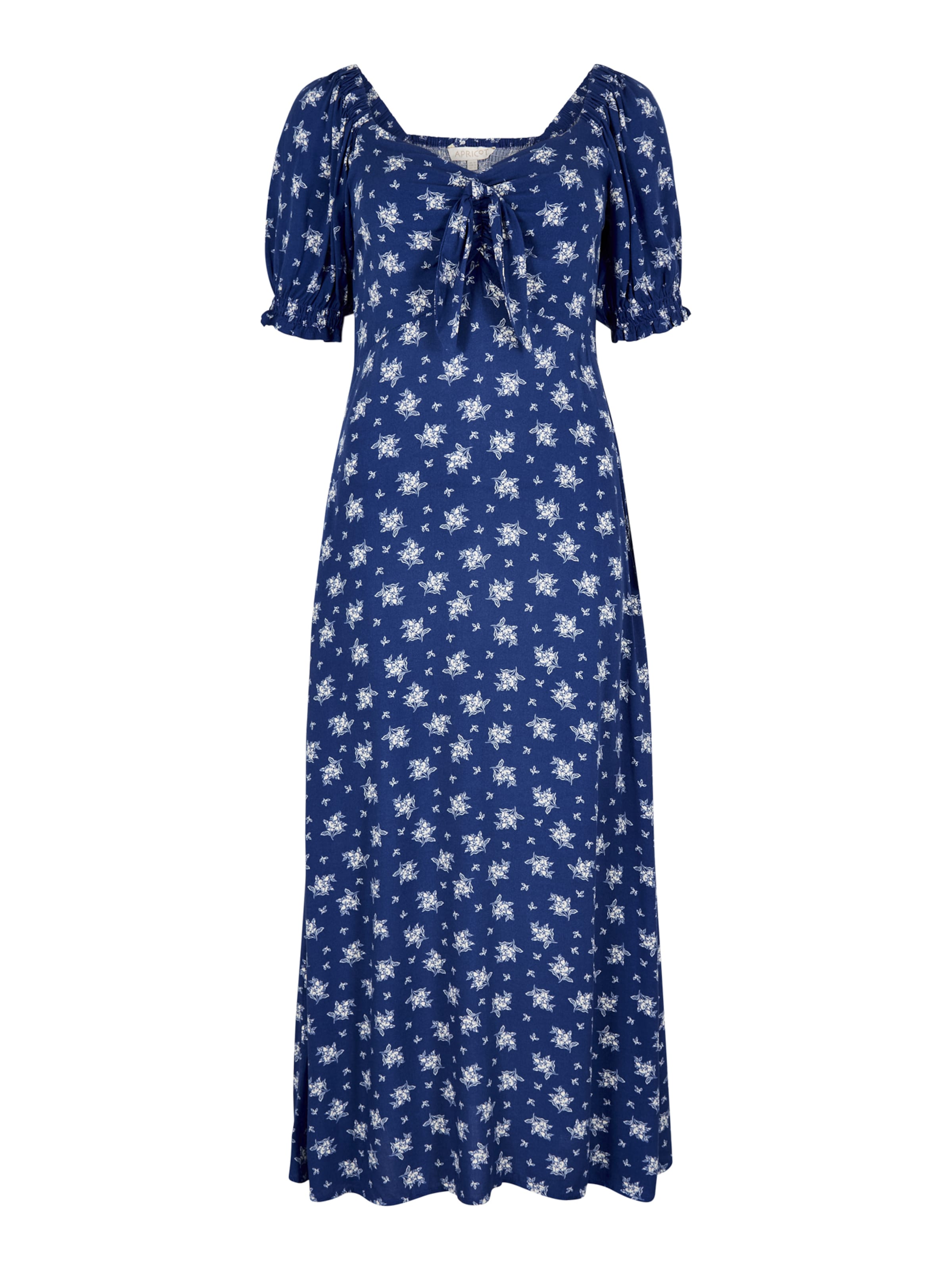 Robe 'Milkmaid' Apricot en bleu : devant