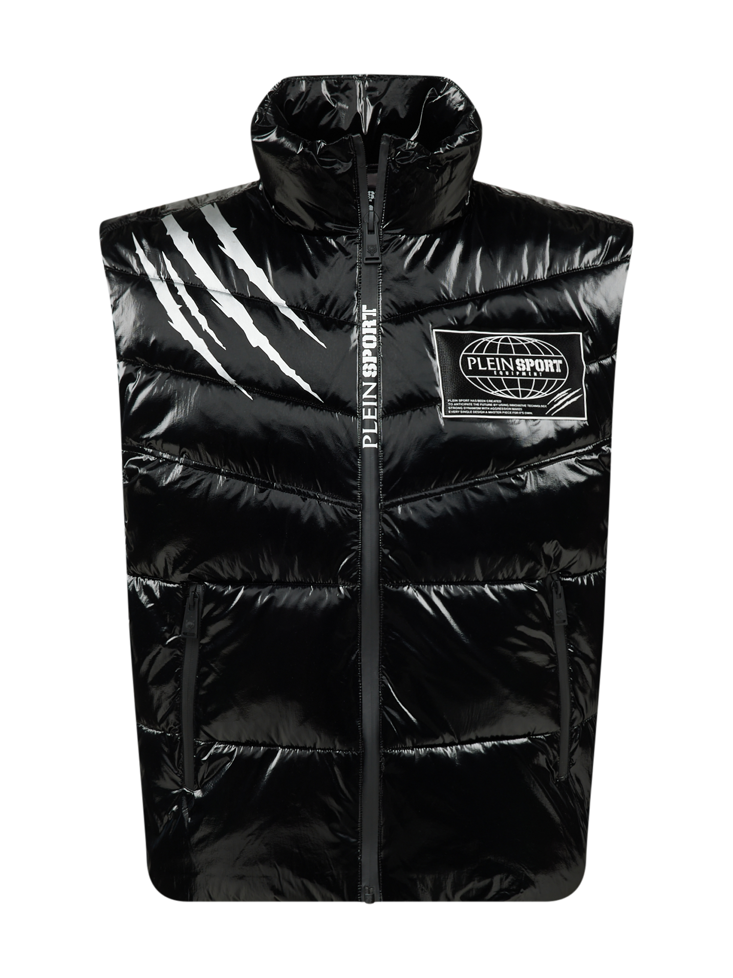 Gilet di Plein Sport in nero: frontale
