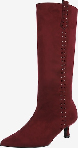 Ital-Design Stiefel in Rot: Vorderseite