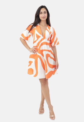 Elara Summer dress in Orange: front