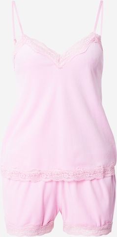 HunkemöllerKratke hlače za spavanje - roza boja: prednji dio