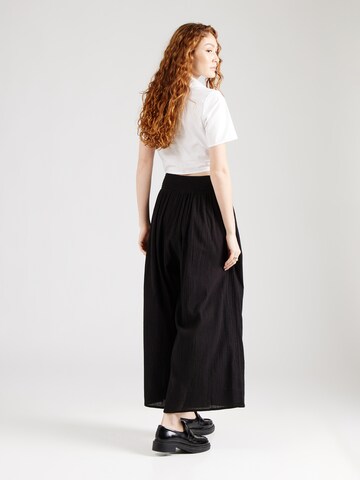 Lindex Wide Leg Hose in Schwarz