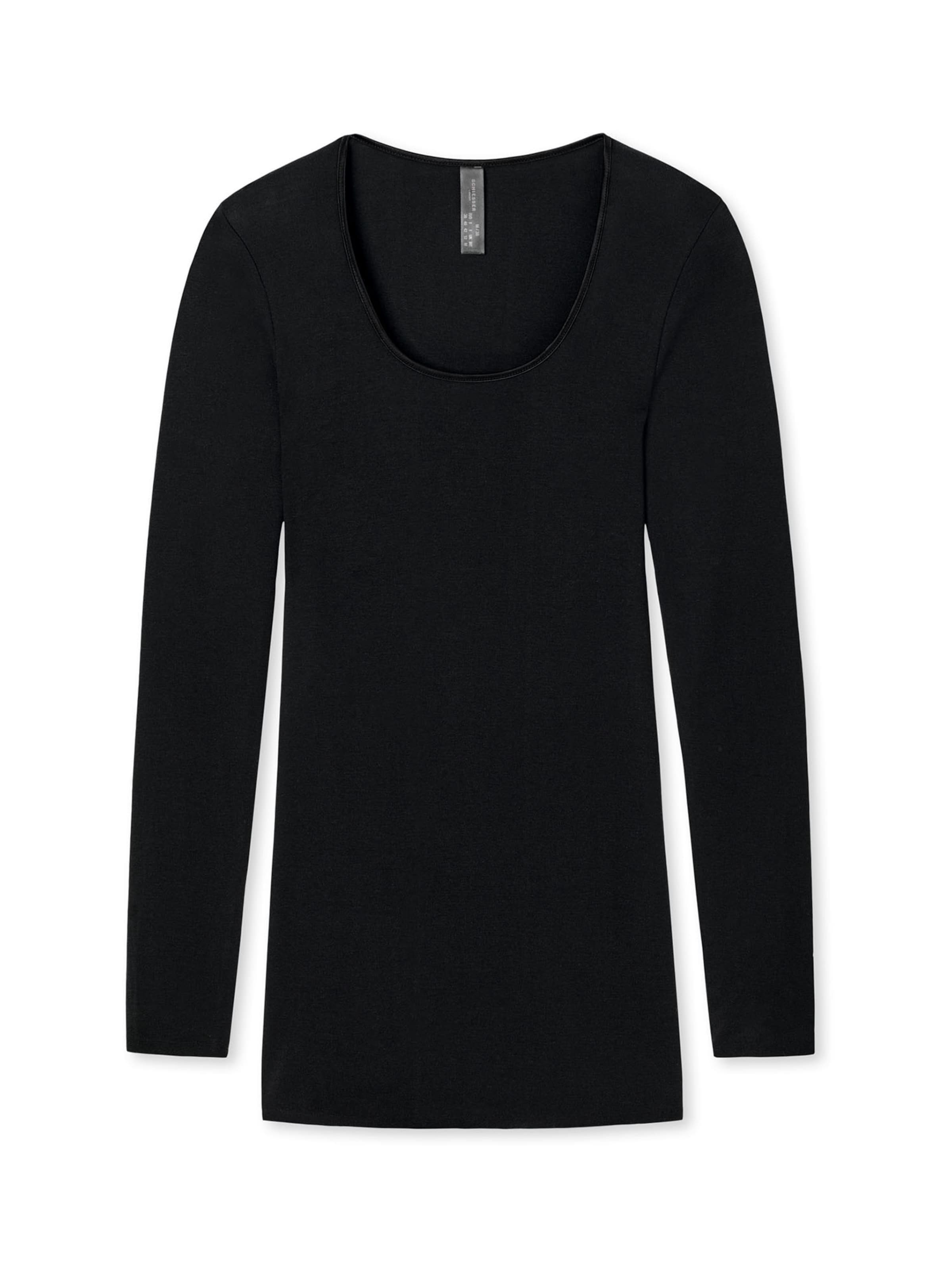 SCHIESSER Unterhemd in schwarz, Produktansicht