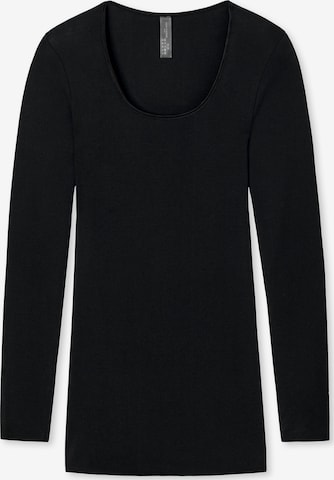 Maillot de corps 'Luxury' SCHIESSER en noir : devant