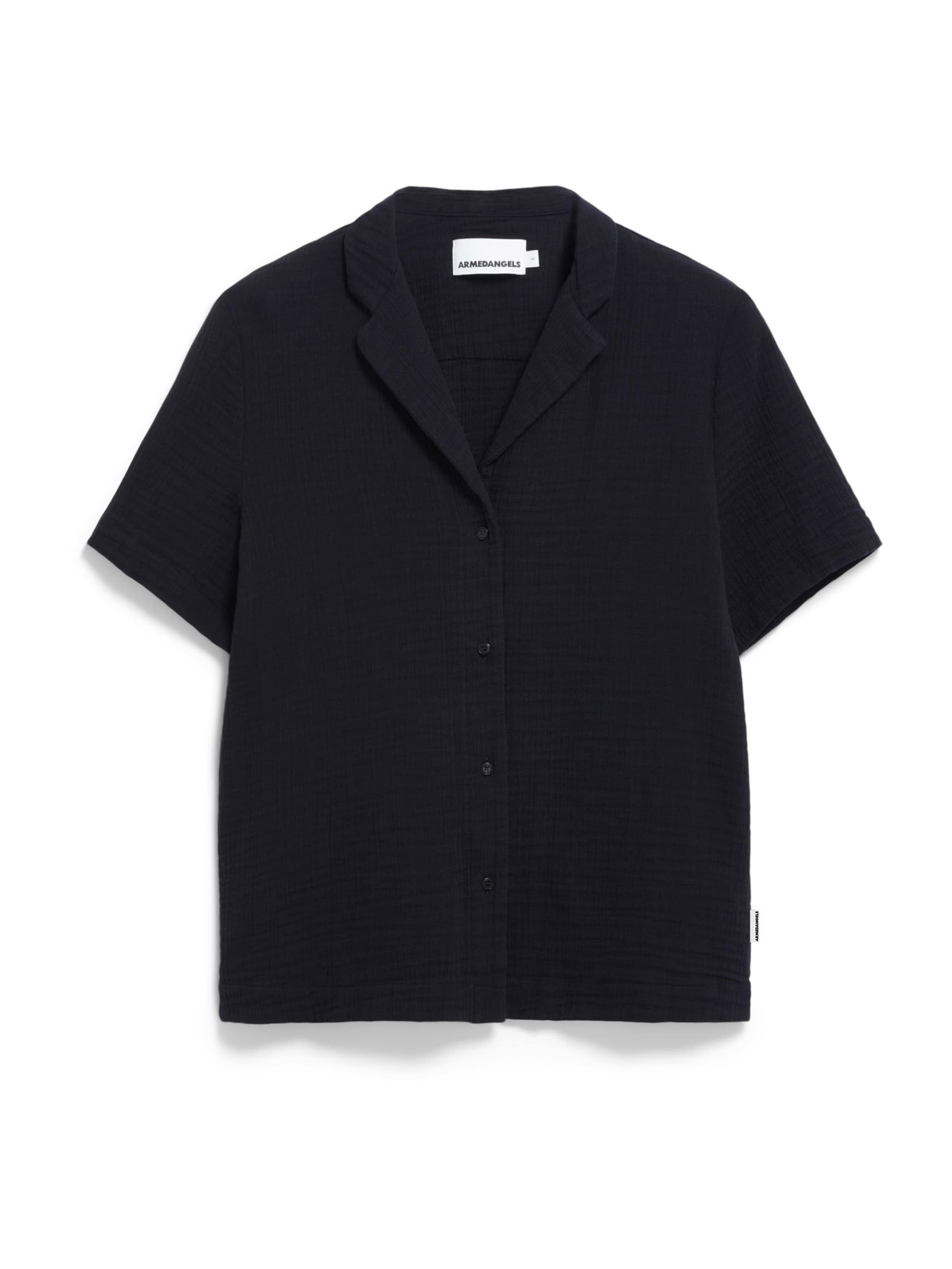 ARMEDANGELS Blouse 'MAAITE' in Zwart: voorkant