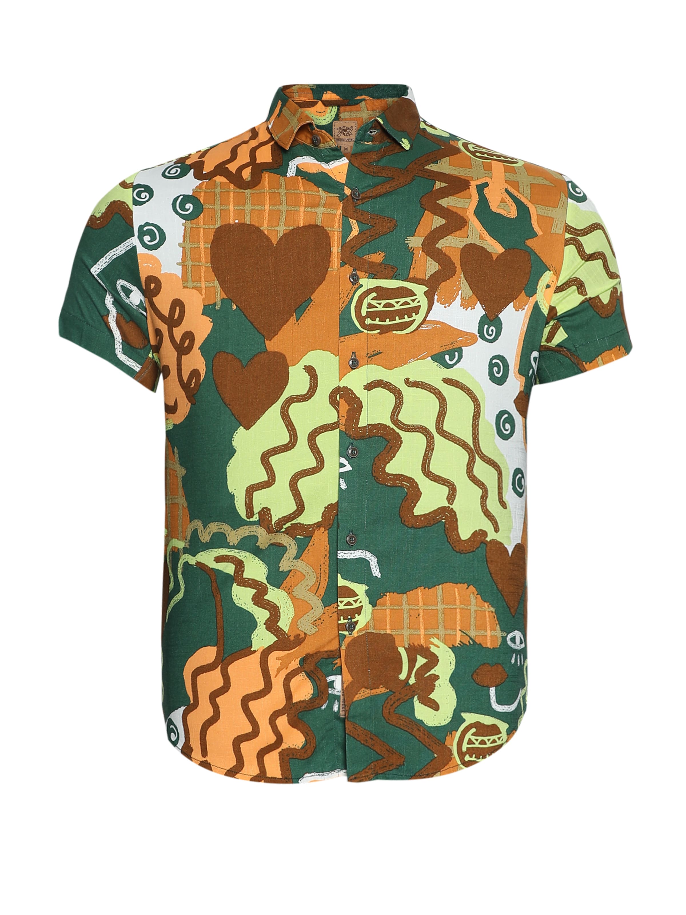 Campus Sutra Regular fit Button Up Shirt 'Dax' in Mixed colors: front