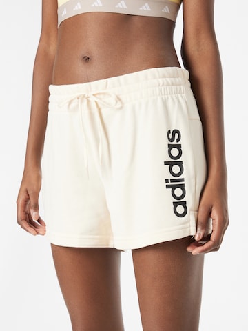 ADIDAS SPORTSWEAR Regular Sportshorts 'Essentials  Logo' in Beige