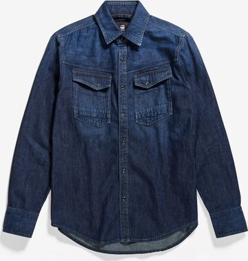 Coupe slim Chemise G-Star RAW en bleu : devant