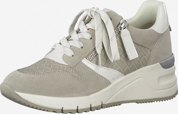 Baskets basses TAMARIS en beige : devant