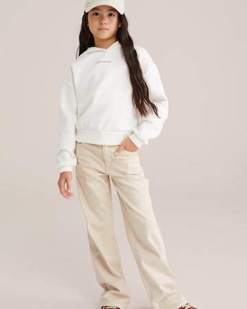 Wide Leg Jean WE Fashion en beige