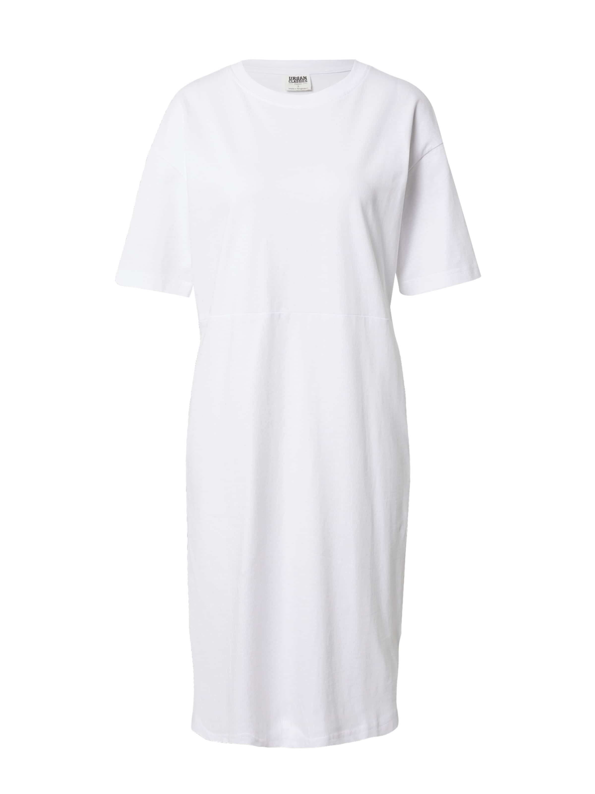 Urban Classics Šaty – bílá: přední strana