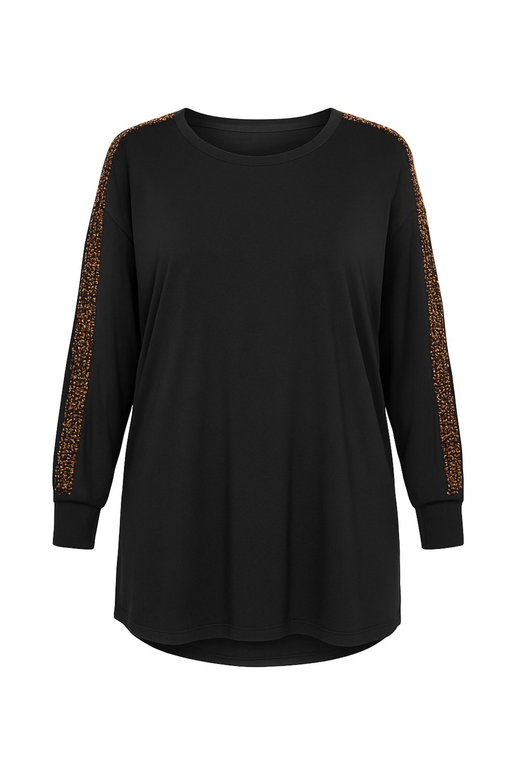 Stil Diva Shirt in Zwart: voorkant