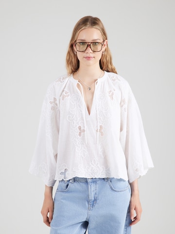 Chemisier 'Rosalie' Lindex en blanc : devant