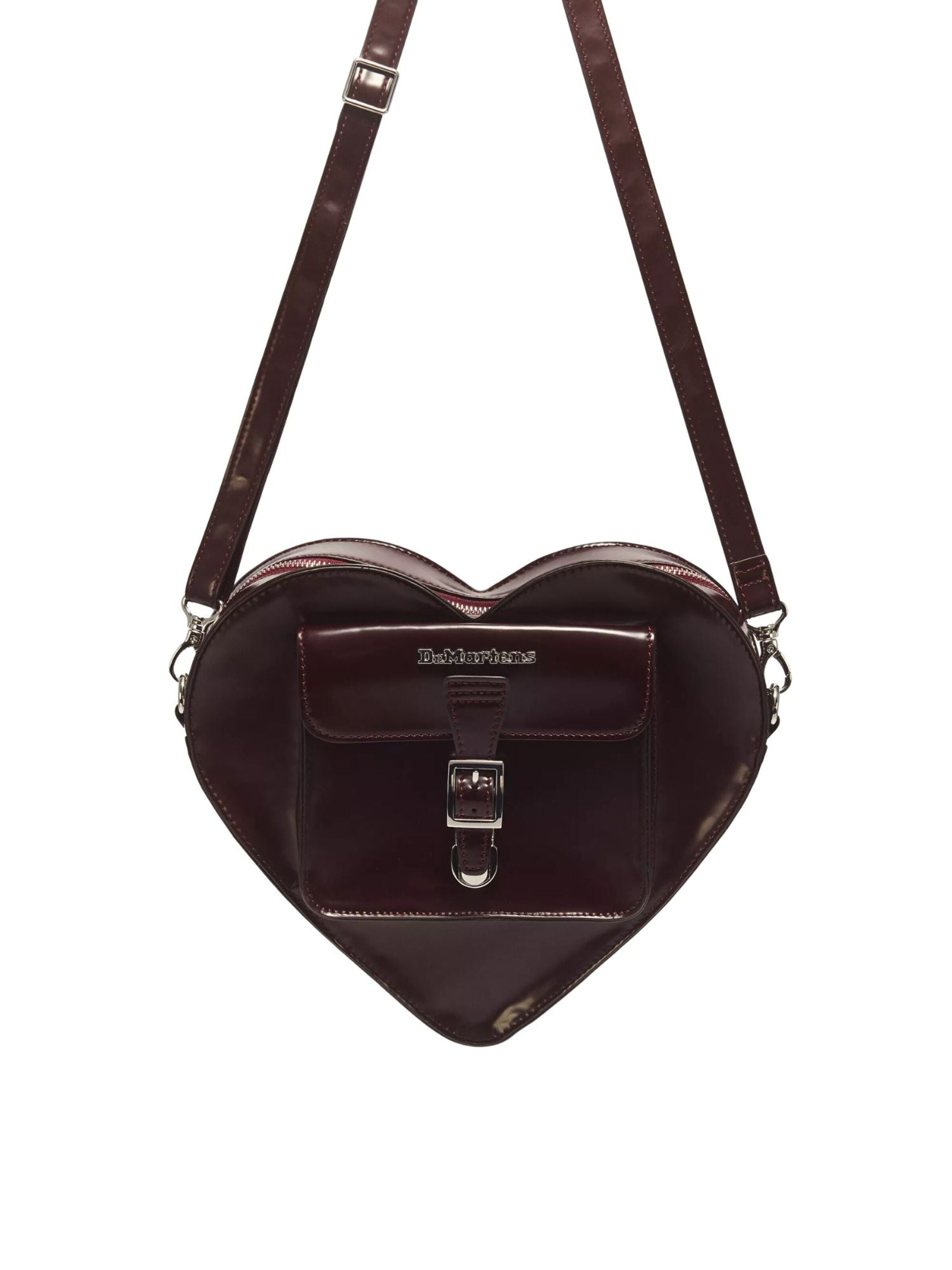Zaino 'Zaino borsa a tracolla Dr. Martens Heart vegan da donna bordeaux AD015601' di Dr. Martens in rosso