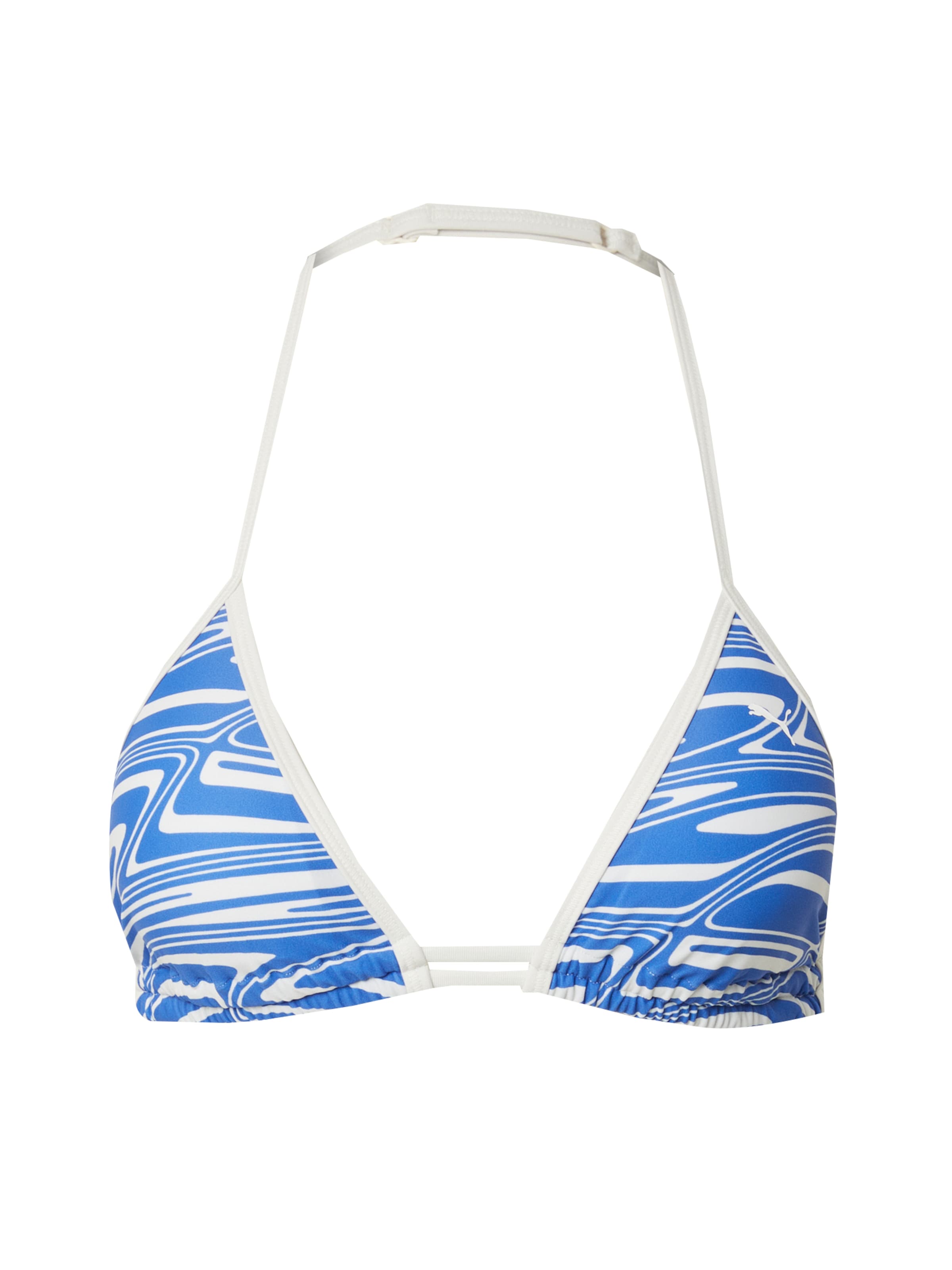PUMA Triangle Bikini top in Blue: front